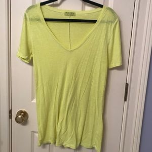 Michael Stars neon yellow shirt